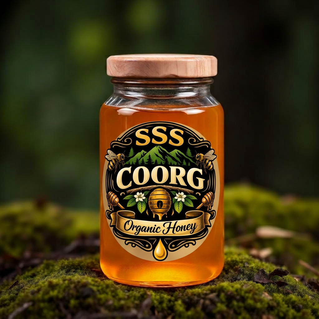 Coorg Organic Honey 1000 ML jar